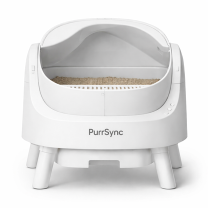PurrSync Open-Top Cat Litter Box