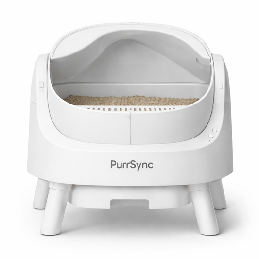 PurrSync Open-Top Cat Litter Box