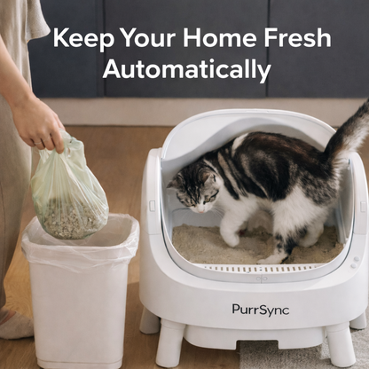 PurrSync Open-Top Cat Litter Box